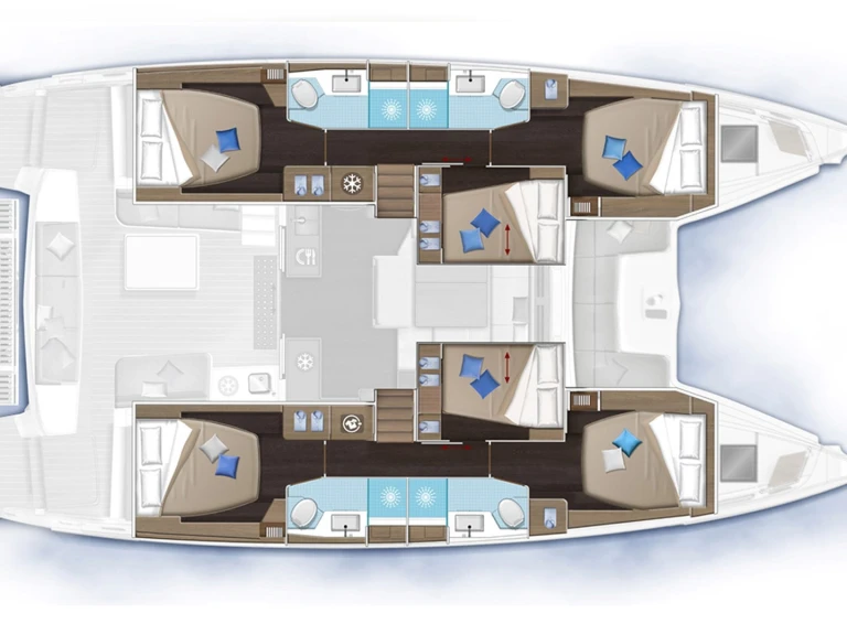 Pronájem Katamarán Lagoon s licencí