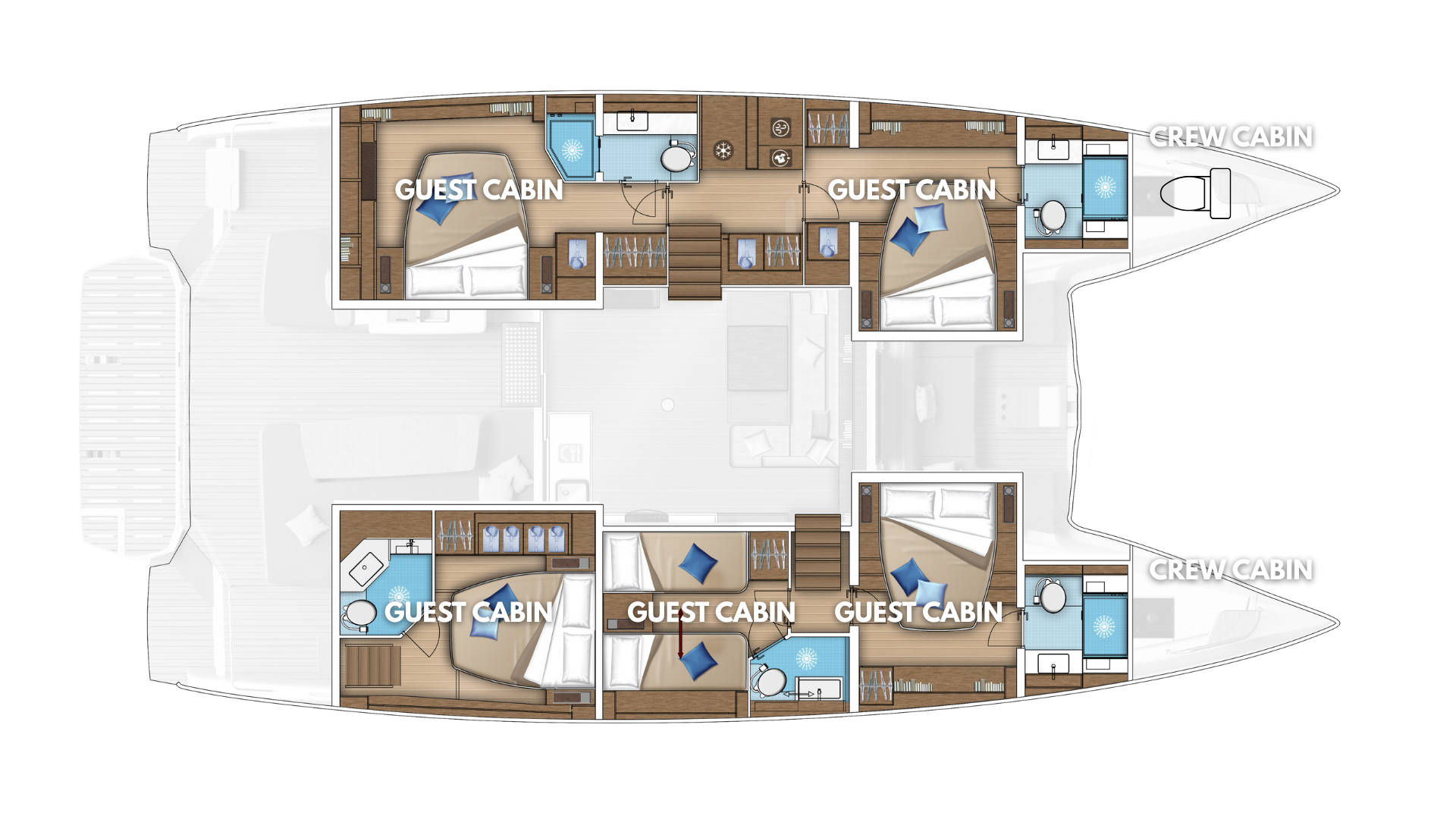 Pronájem Katamarán v Kaštela -Lagoon Lagoon 55