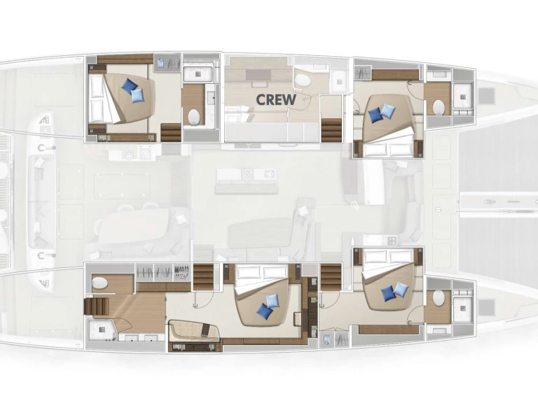 Pronájem Katamarán v Kaštela -Lagoon Lagoon Sixty 5