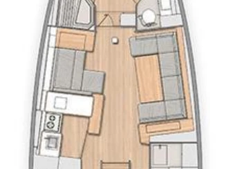 Pronájem jachty v Kaštela -Bénéteau Oceanis 54 na Samboatu