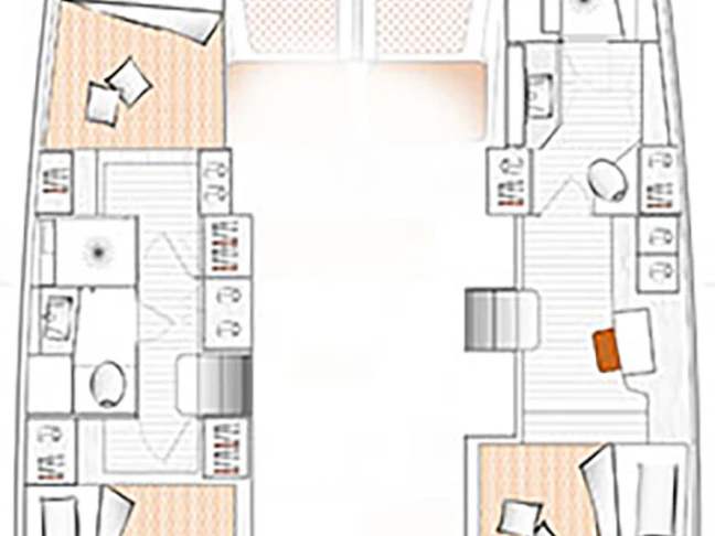 Pronájem Katamarán v Nea Peramos -Excess Excess 11