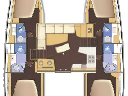 Pronájem lodi Nea Peramos lákavé ceny Lagoon 42