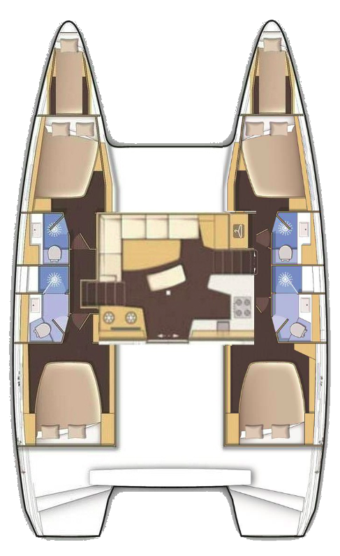 Pronájem lodi Nea Peramos lákavé ceny Lagoon 42
