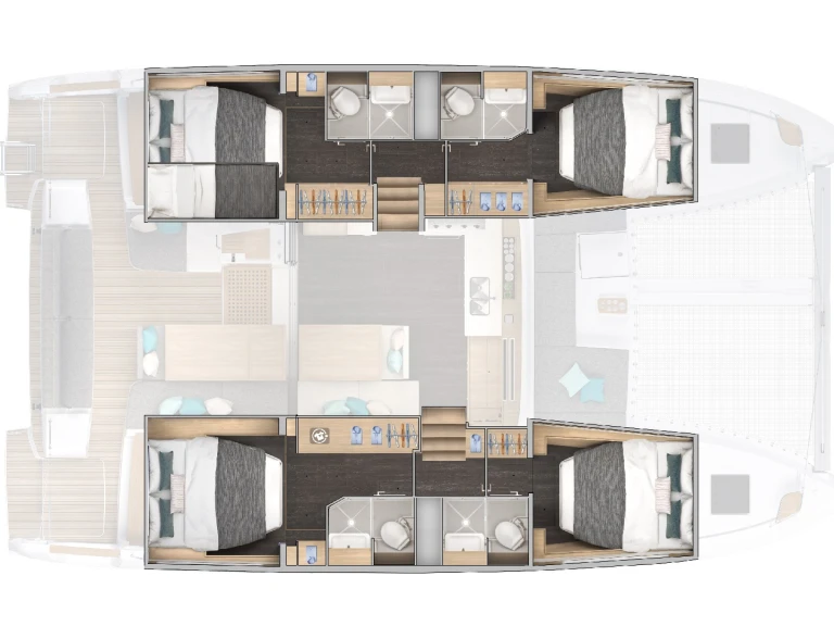 Pronájem lodi Lagoon Lagoon 43 v Benítses na Samboatu