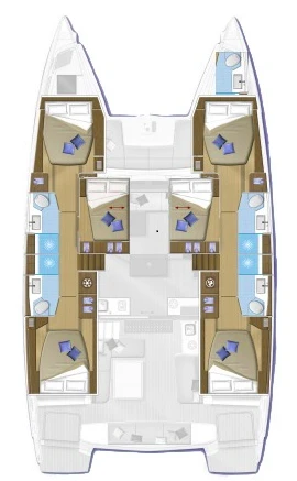 Pronájem lodi Lagoon Lagoon 50 v Nidri na Samboatu