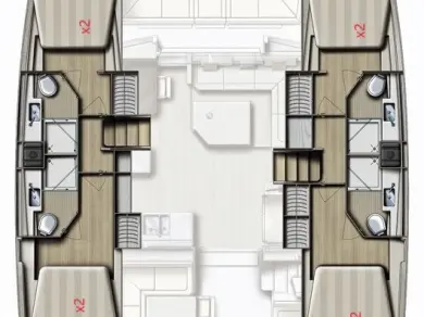 Pronájem lodi Bali Bali 4.5 v Palma de Mallorca na Samboatu