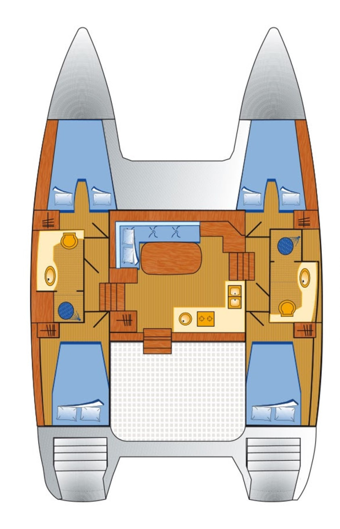 Lagoon Lagoon 400 jednotlivci a charterové společnosti v Pomer