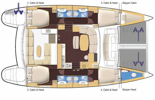 Pronajmout Katamarán se skipperem či ne Lagoon v San Vincenzo