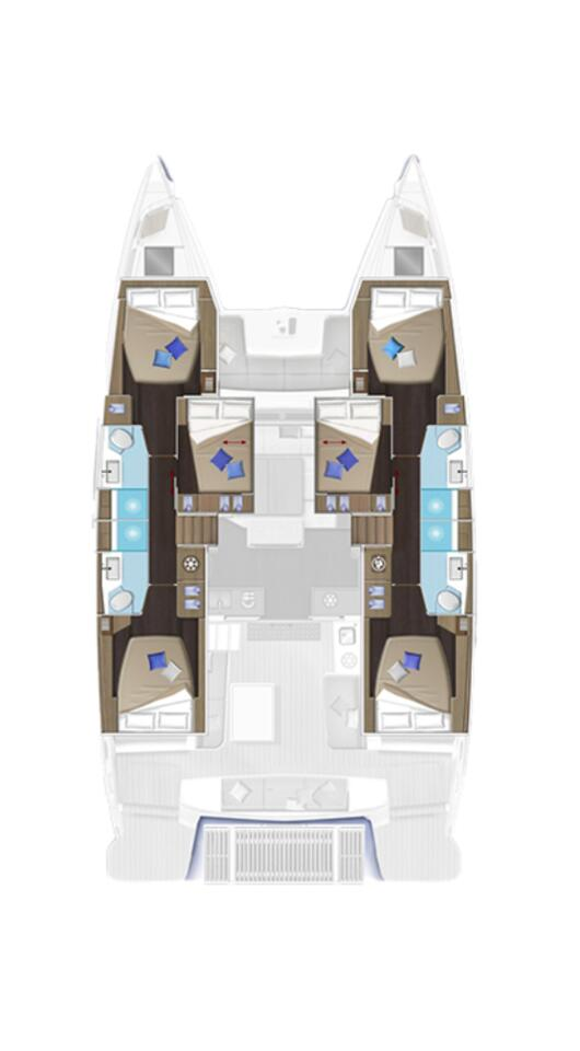 Pronájem lodi El Gouna lákavé ceny Lagoon 51