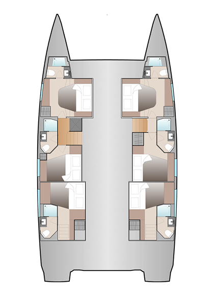 Pronájem lodi Fountaine Pajot Fountaine Pajot Aura 51 - 6 + 2 cab v Preveza na Samboatu