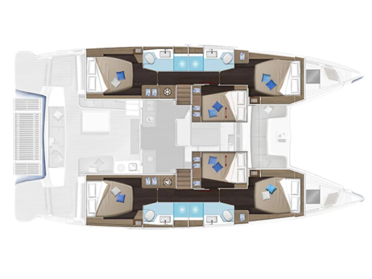 Pronájem Katamarán v Trogir -Lagoon Lagoon 51