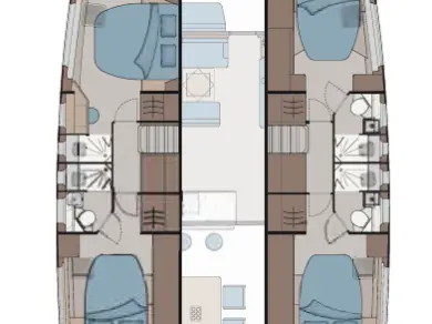 Aquila Aquila 45 Sail - 4 + 1 cab. jednotlivci a charterové společnosti v Parham Town