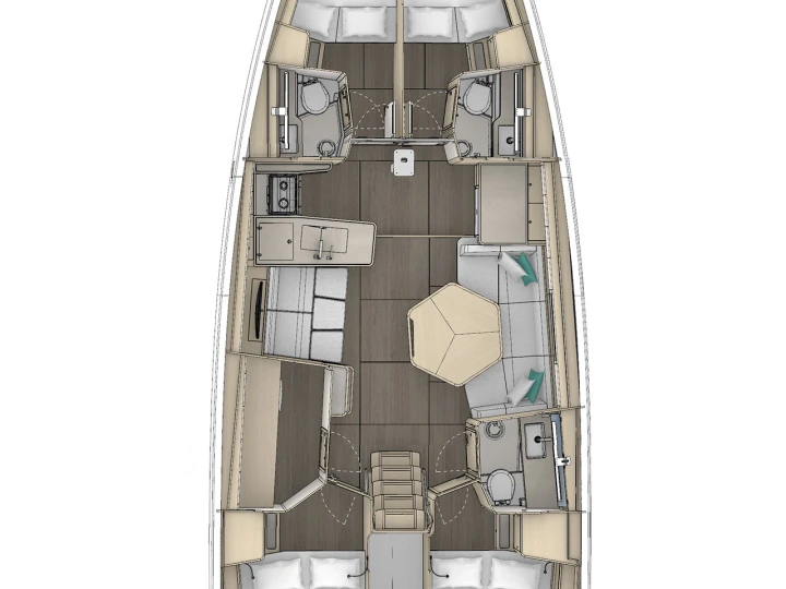 Pronájem lodi Procida lákavé ceny Dufour 48