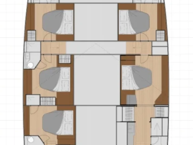Pronájem Katamarán v Palermo -Fountaine Pajot Fountaine Pajot Samana 59 - 5 + 2 cab.