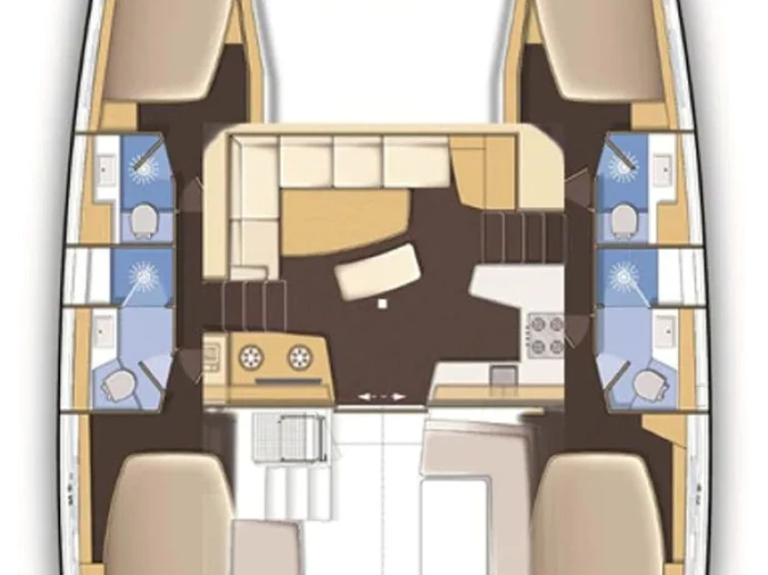 Pronájem Katamarán v Trogir -Lagoon Lagoon 42