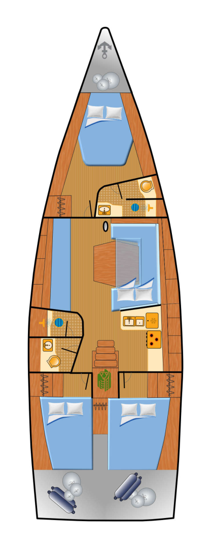 Pronájem Plachetnice Dehler s licencí