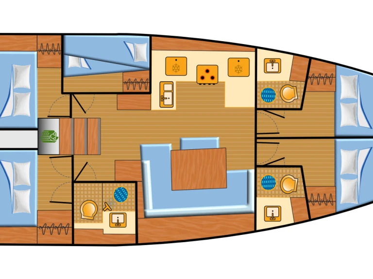 Pronájem lodi Biograd Na Moru lákavé ceny Sun Odyssey 490