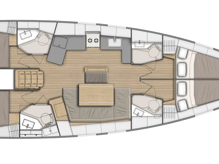 Pronájem Plachetnice v Lefkáda -Bénéteau Oceanis 46.1