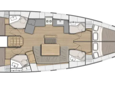 Pronájem Plachetnice v Lefkáda -Bénéteau Oceanis 46.1