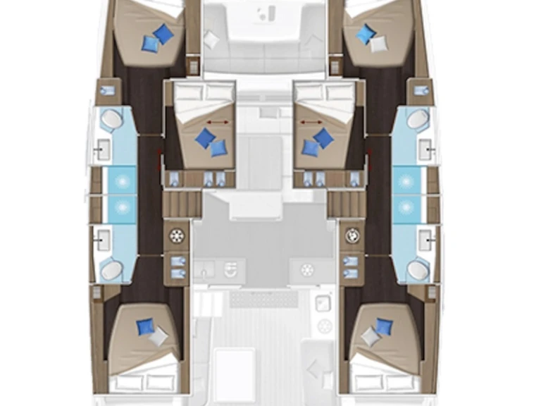 Pronajmout Katamarán se skipperem či ne Lagoon v Trogir
