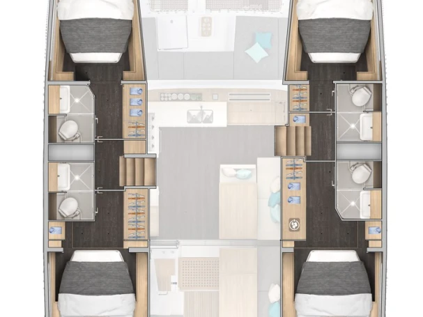 Pronájem Katamarán Lagoon s licencí