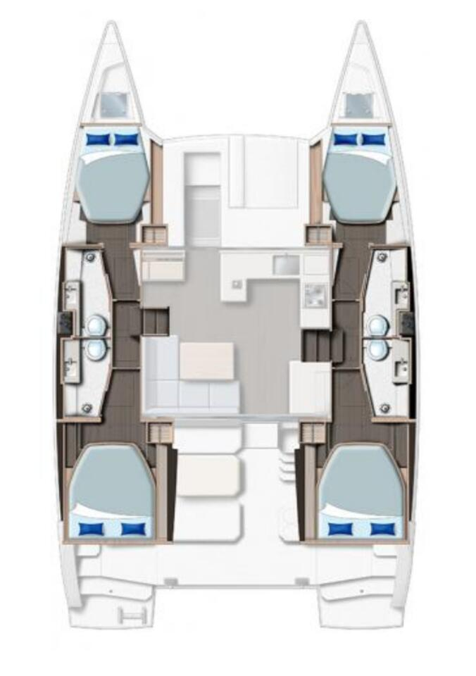 Pronájem Katamarán Leopard Catamarans / Robertson & Caine s licencí
