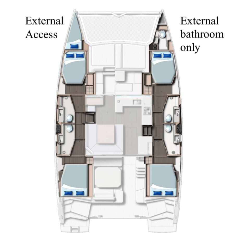 Pronájem Katamarán v Procida -Leopard Catamarans / Robertson & Caine Leopard 45