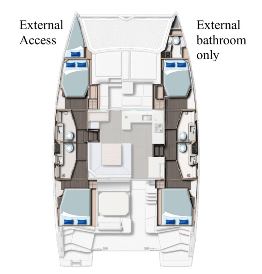 Pronájem Katamarán Leopard Catamarans / Robertson & Caine s licencí