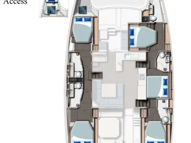 Leopard Catamarans / Robertson & Caine Leopard 50 - 5 + 1 cab jednotlivci a charterové společnosti v Cannigione