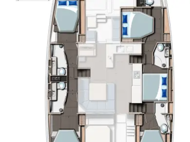 Pronájem jachty v Procida -Leopard Catamarans / Robertson & Caine Leopard 50 - 5 + 1 cab na Samboatu