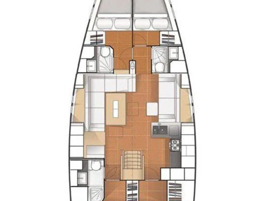 Hanse Hanse 545 jednotlivci a charterové společnosti v Split
