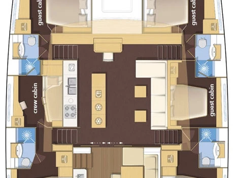 Pronájem Katamarán Lagoon s licencí