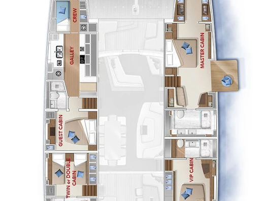 Pronájem jachty v Split -Lagoon Lagoon Seventy 7 na Samboatu