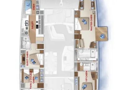 Pronájem jachty v Split -Lagoon Lagoon Seventy 7 na Samboatu