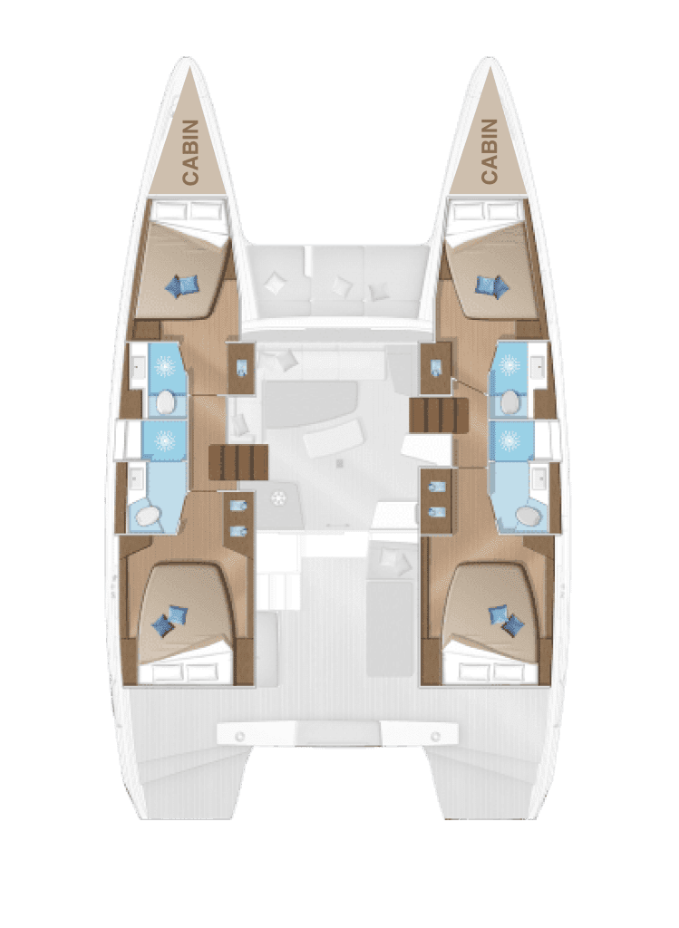 Pronájem Katamarán Lagoon s licencí