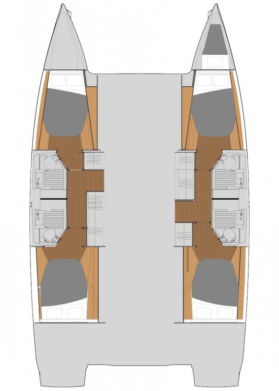 Fountaine Pajot Astrea 42 jednotlivci a charterové společnosti v Trogir