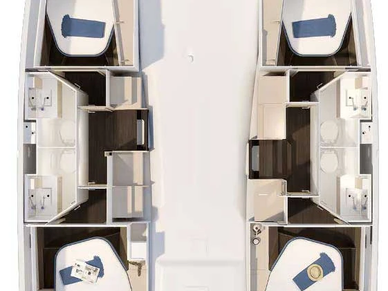 Pronájem Katamarán v Trogir -Fountaine Pajot Fountaine Pajot FP 41 Quatuor 4