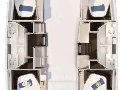 Pronájem Katamarán v Trogir -Fountaine Pajot Fountaine Pajot FP 41 Quatuor 4