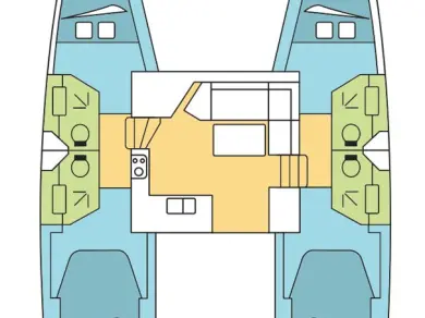 Pronájem Katamarán Fountaine Pajot s licencí