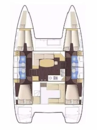 Pronájem Katamarán Lagoon s licencí