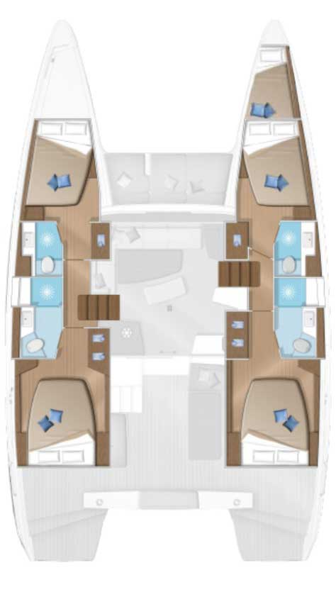 Pronájem lodi Lagoon Lagoon 42 v Trogir na Samboatu