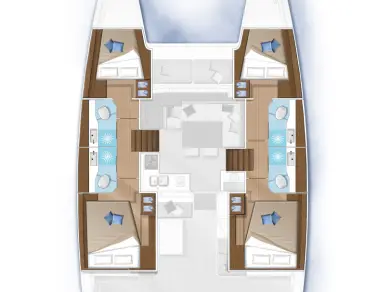 Pronájem Katamarán Lagoon s licencí