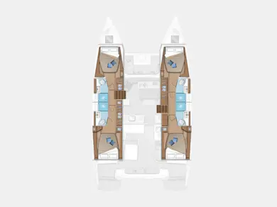 Pronájem Katamarán Lagoon s licencí