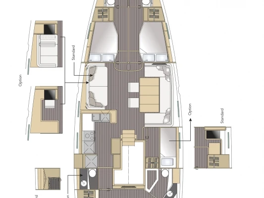 Pronájem Plachetnice v Pula -Jeanneau Jeanneau 64