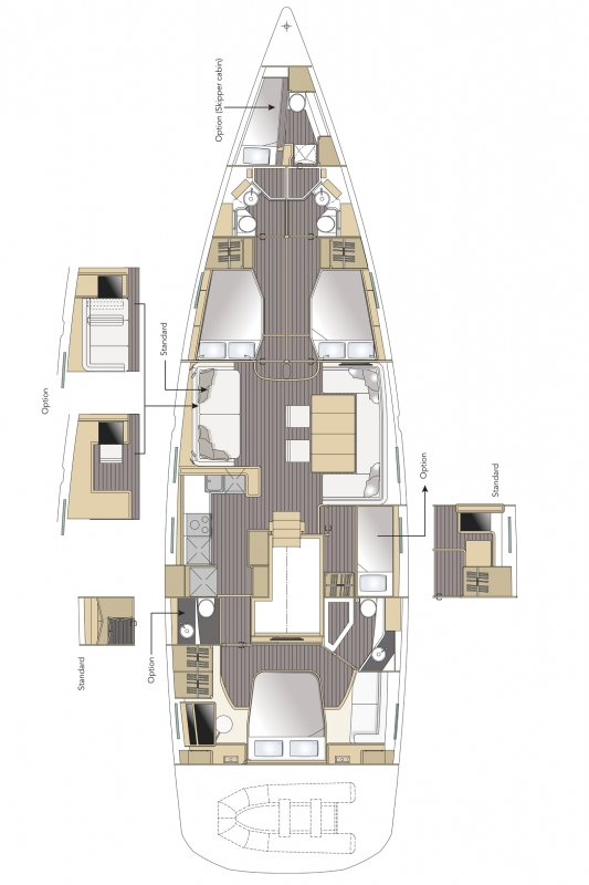 Pronájem Plachetnice v Pula -Jeanneau Jeanneau 64