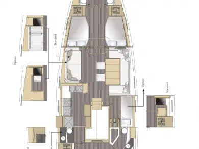 Pronájem Plachetnice v Pula -Jeanneau Jeanneau 64