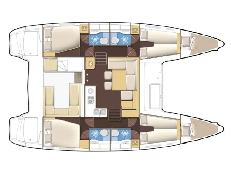 Pronájem jachty v Sukošan -Lagoon Lagoon 400 S2 na Samboatu