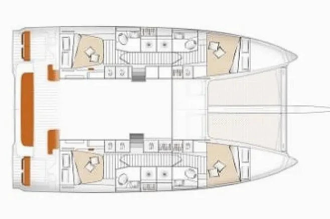 Pronájem Katamarán v Ligia -Excess Excess 14