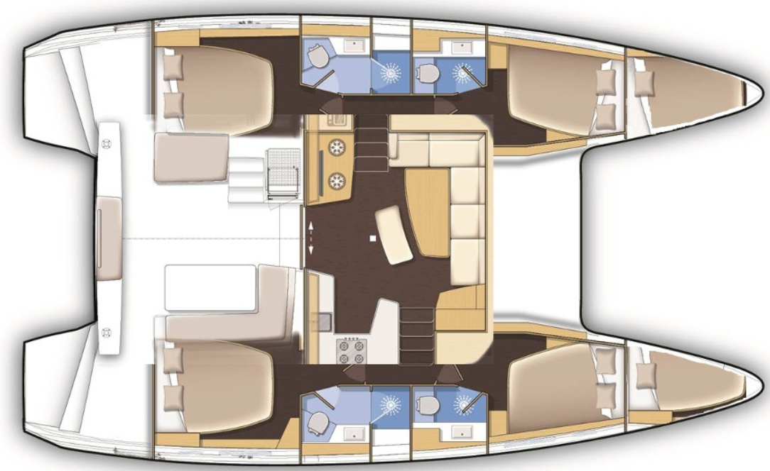 Pronájem Katamarán v Lefkáda -Lagoon Lagoon 42