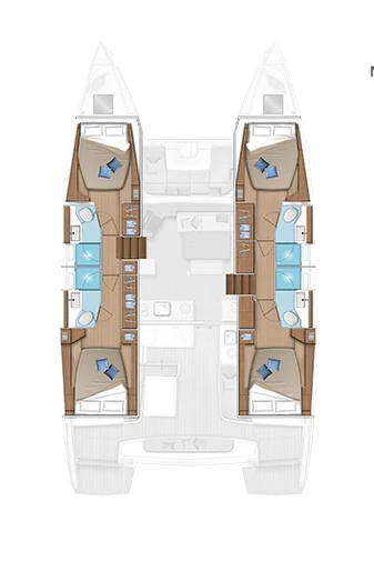 Pronájem Katamarán Lagoon s licencí